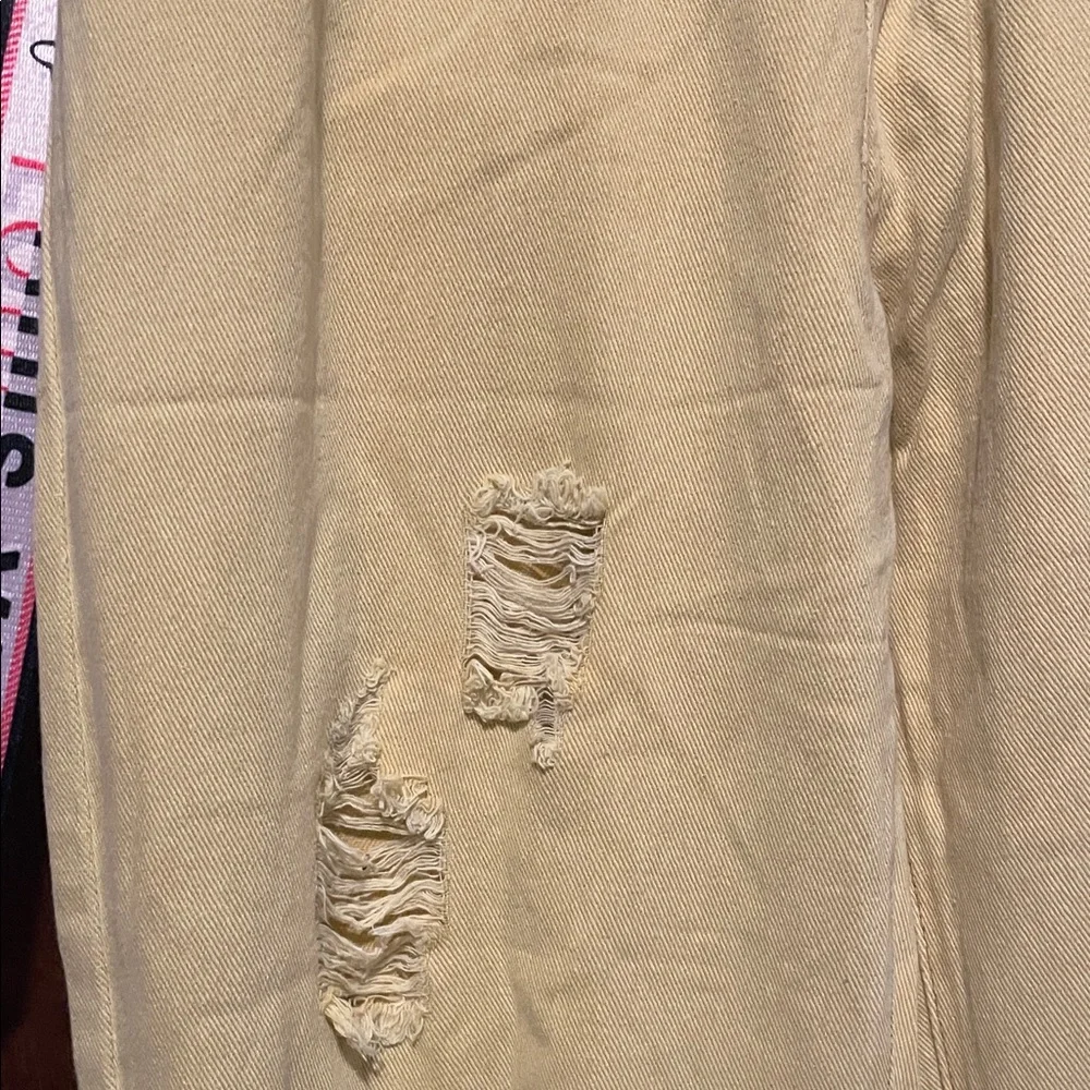 POL YELLOW Distressed baggy pants - Picture 7 of 14